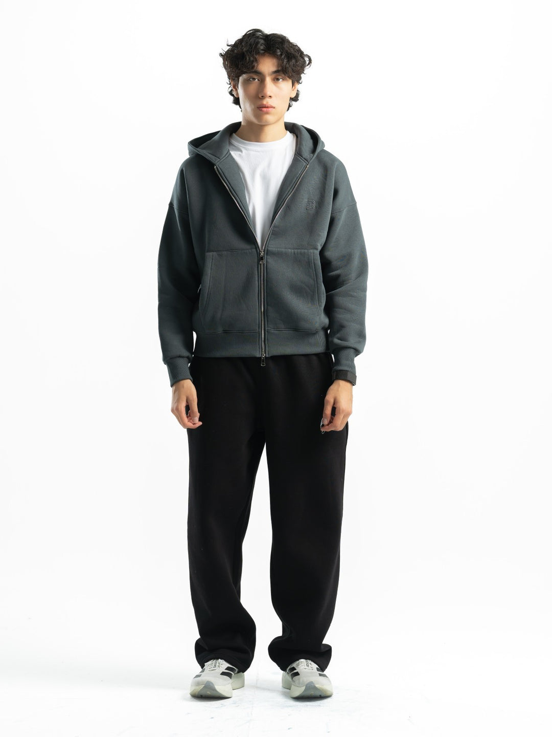 Zip Up Hoodie – Grey