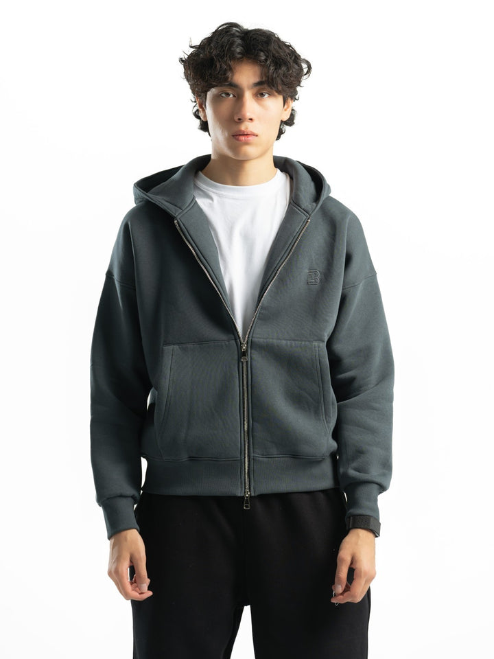Zip Up Hoodie – Grey