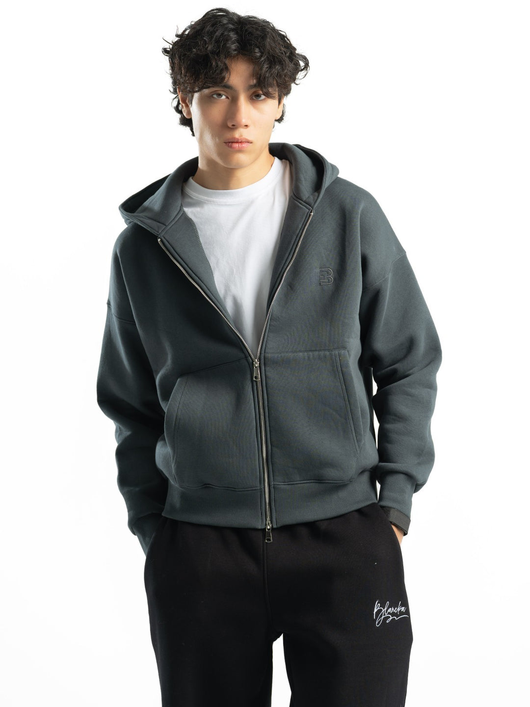 Zip Up Hoodie – Grey
