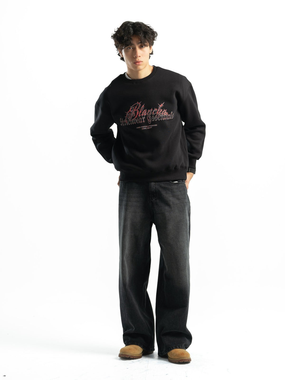Blancka Thorns Crewneck – Black