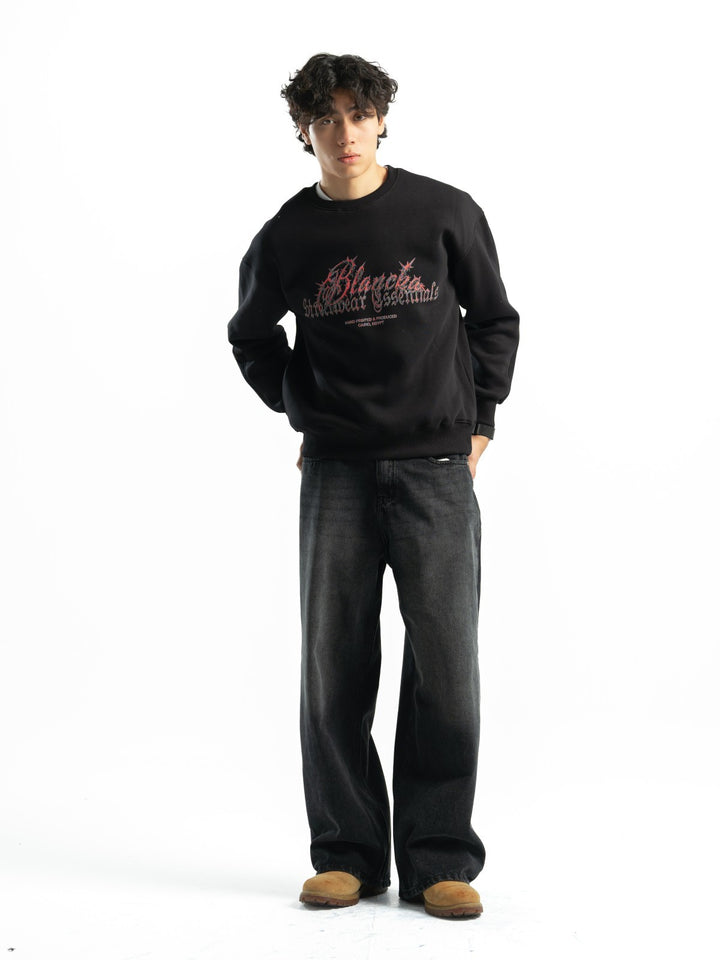 Blancka Thorns Crewneck – Black