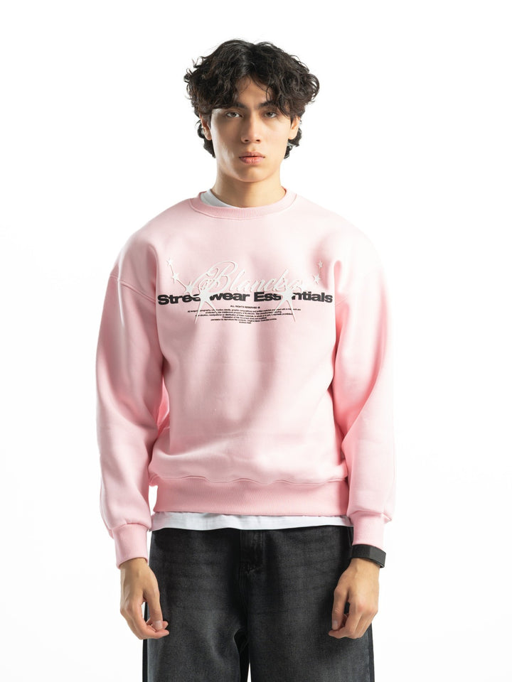 Blancka Stars Crewneck – Baby Pink