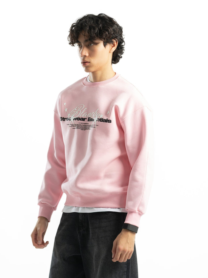 Blancka Stars Crewneck – Baby Pink
