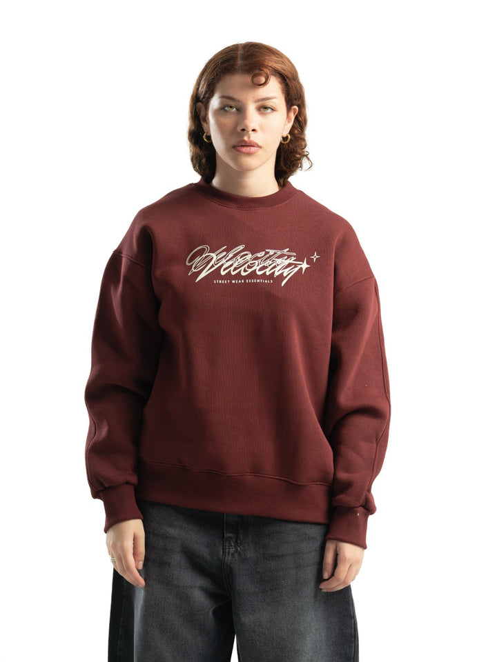 Blancka Velocity Crewneck – Burgundy