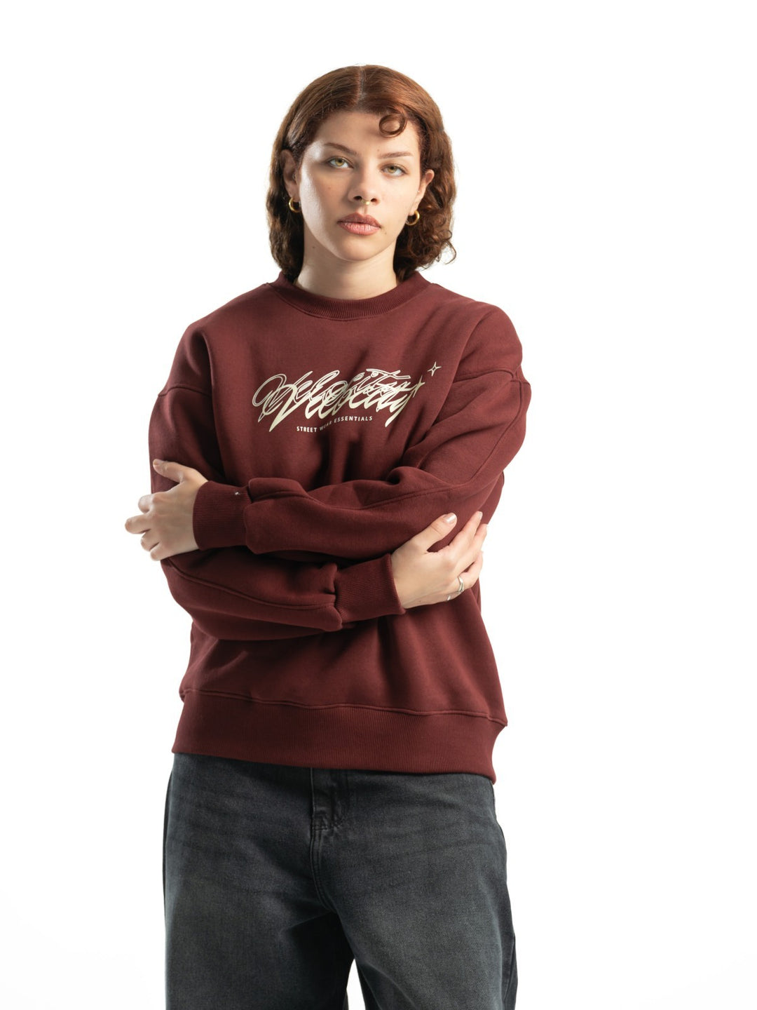 Blancka Velocity Crewneck – Burgundy