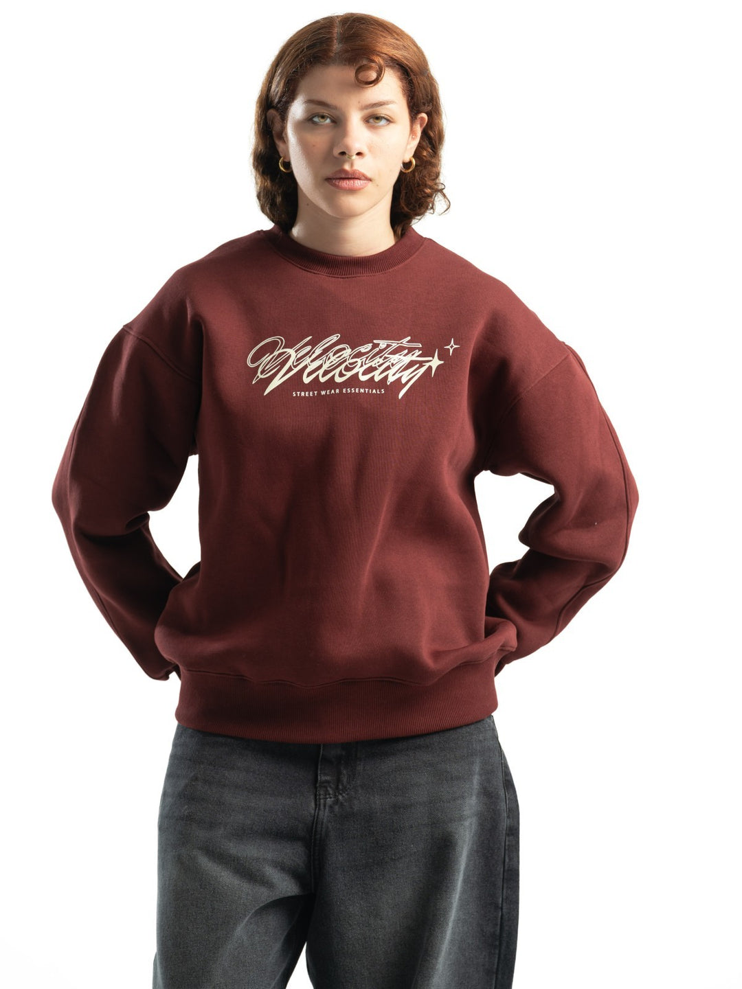 Blancka Velocity Crewneck – Burgundy