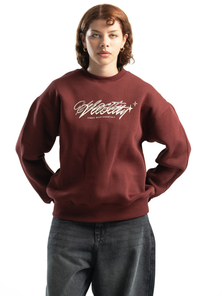 Blancka Velocity Crewneck – Burgundy