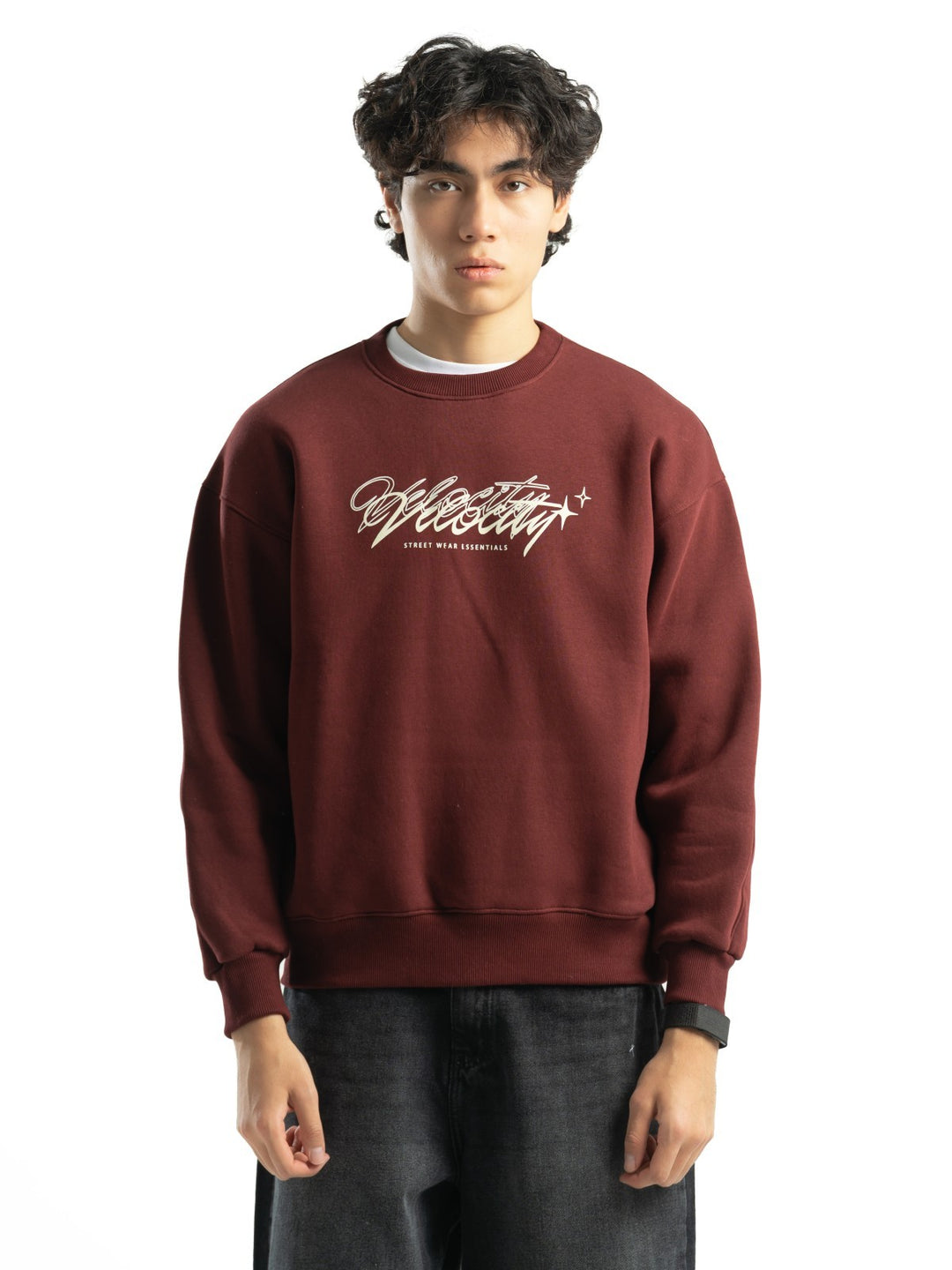 Blancka Velocity Crewneck – Burgundy