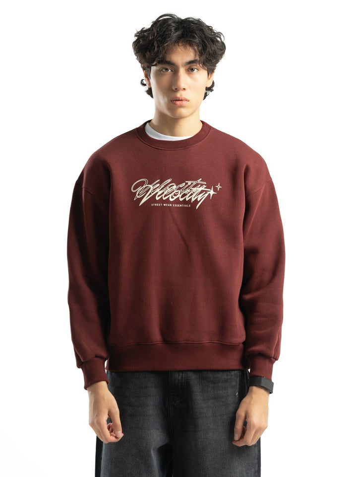 Blancka Velocity Crewneck – Burgundy