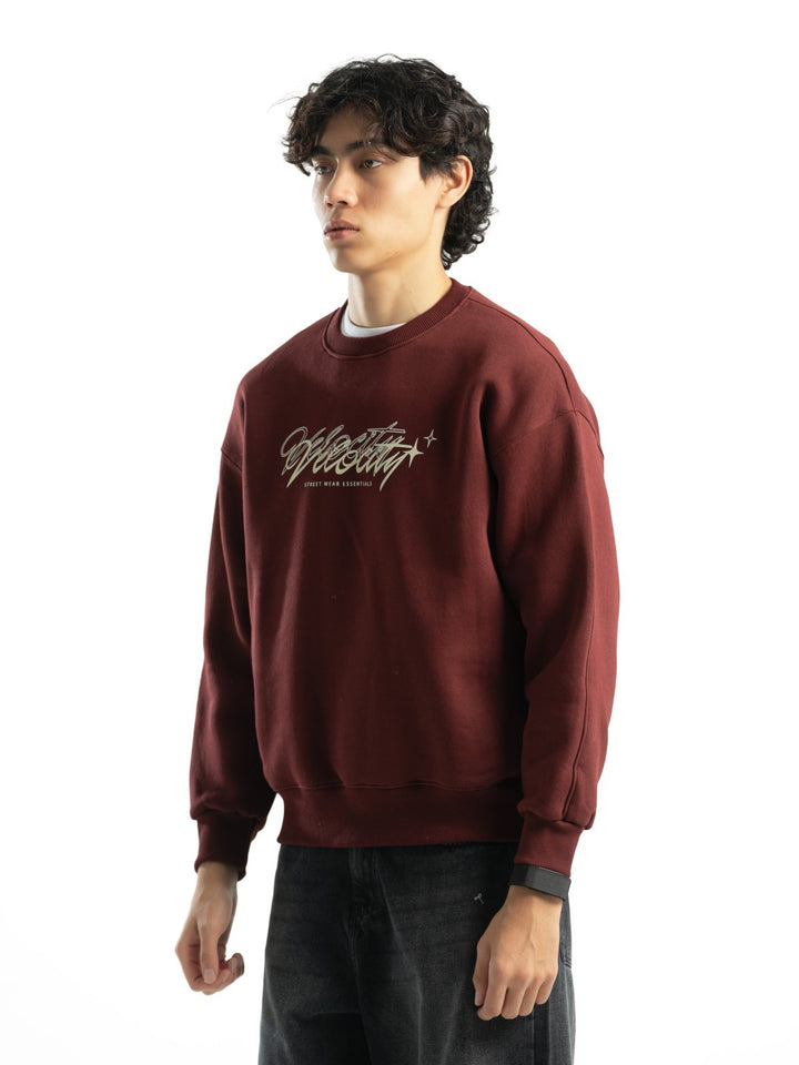 Blancka Velocity Crewneck – Burgundy