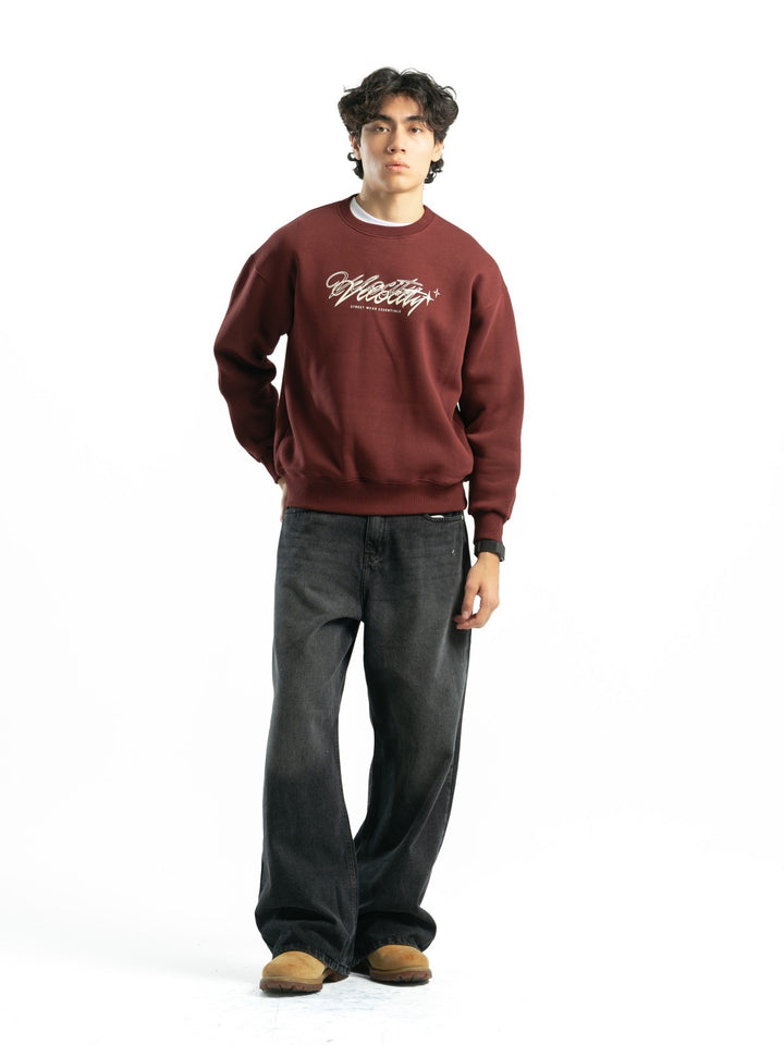 Blancka Velocity Crewneck – Burgundy