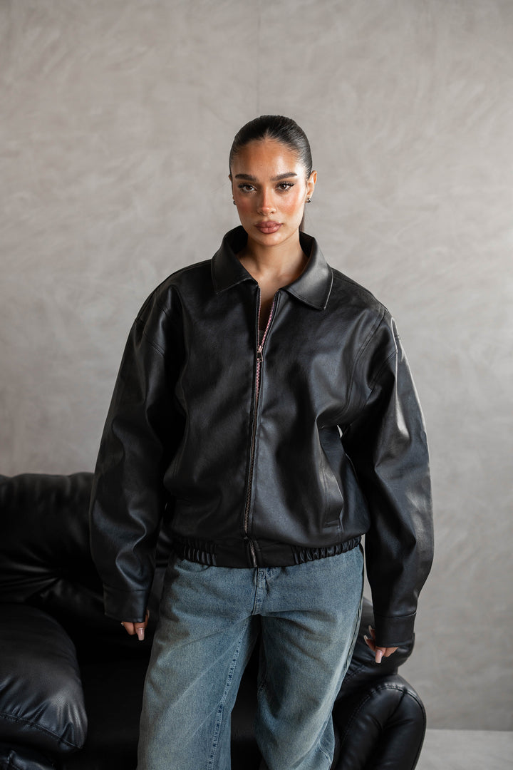 Leather Jacket - Black