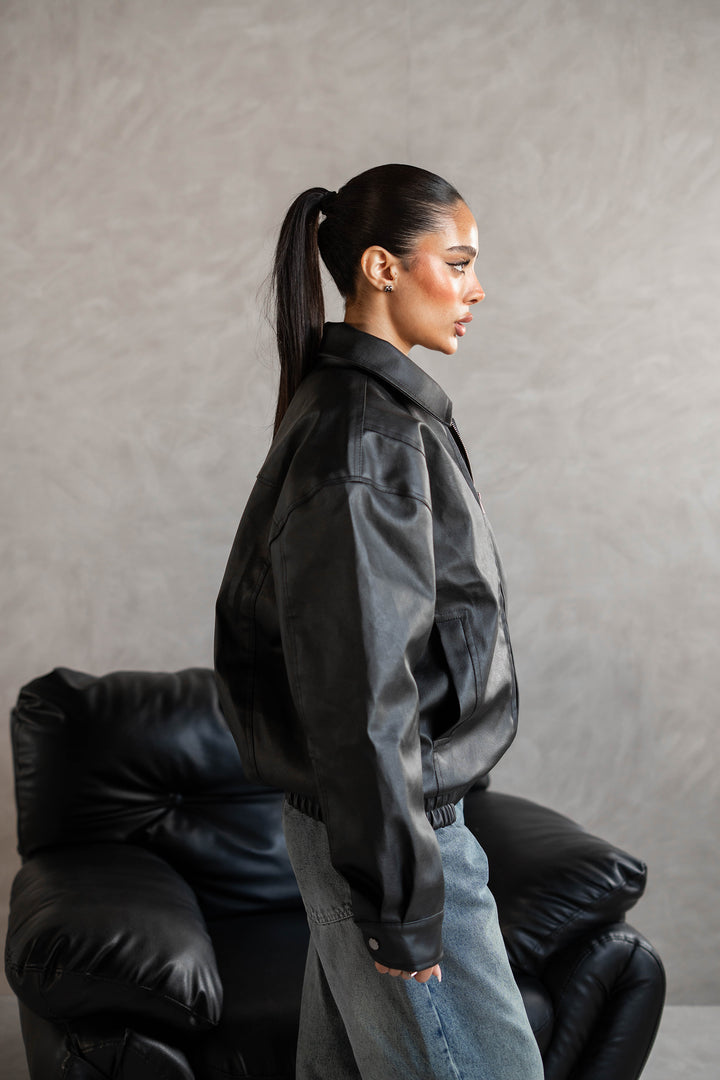 Leather Jacket - Black