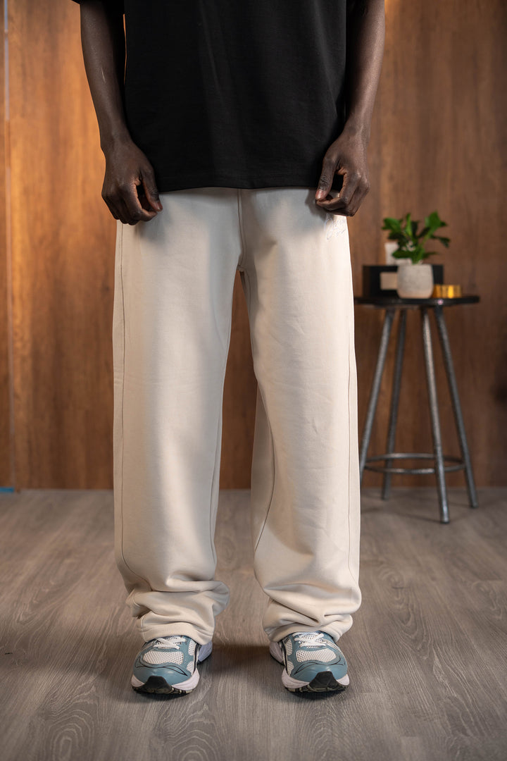 Box Fit Sweatpants - Beige