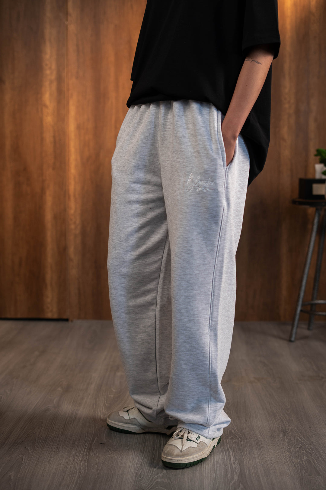 Box Fit Sweatpants - Light Gray