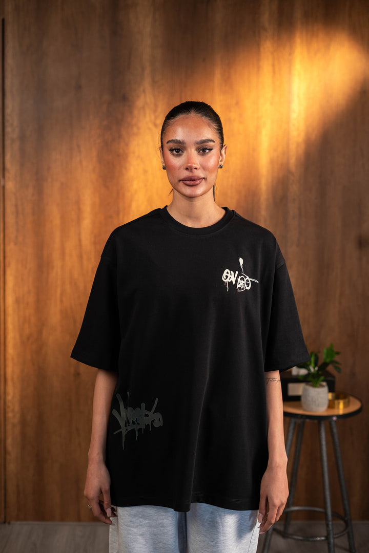 Chaos Graffiti Tee - Black
