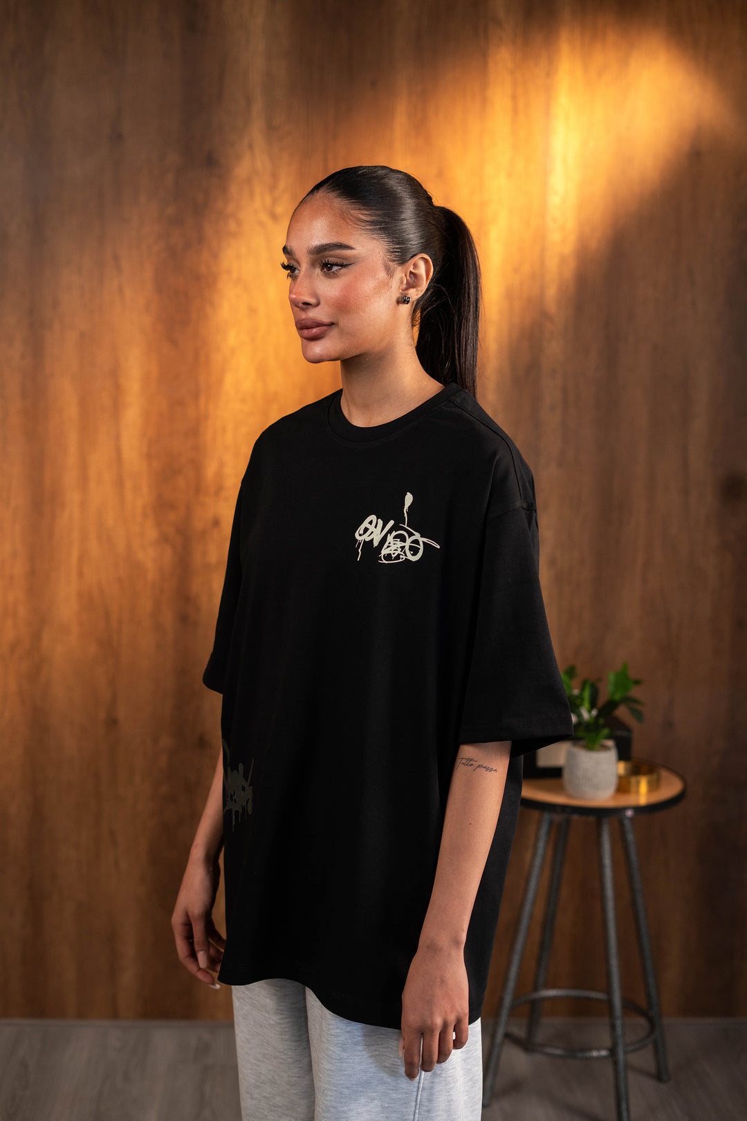 Chaos Graffiti Tee - Black