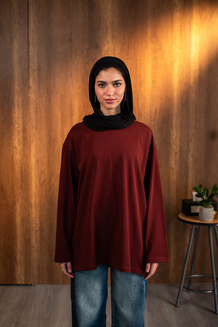 Long Sleeve Oversized Tee