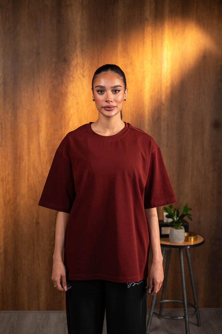 Basic Tee - Burgandy
