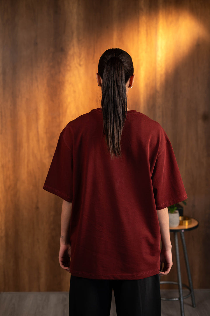 Basic Tee - Burgandy