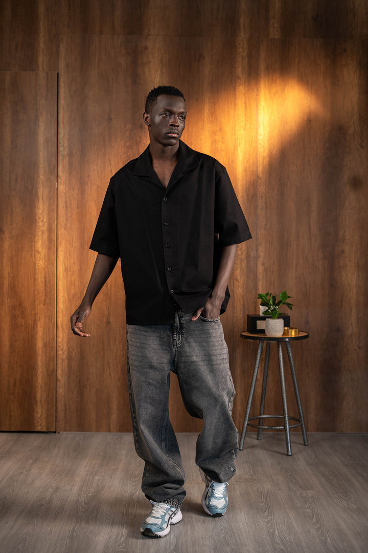 Cuban Shirt — Black