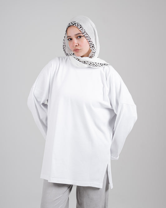 Essential Long Sleeve Tee - White