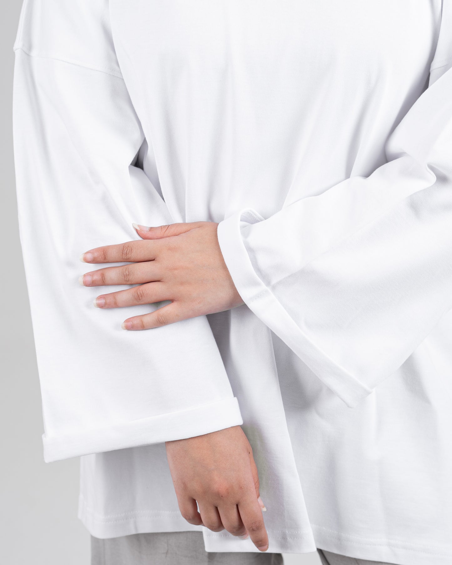 Essential Long Sleeve Tee - White