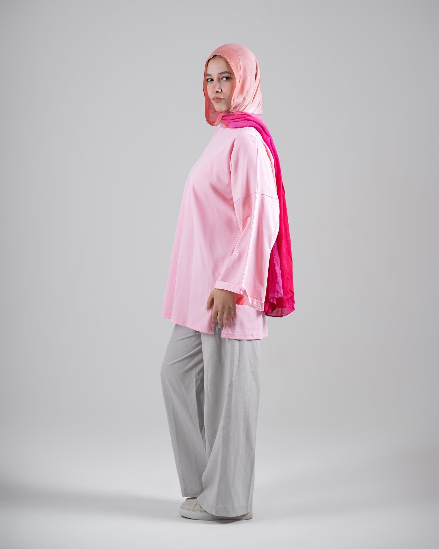 Essential Long Sleeve Tee - Pink