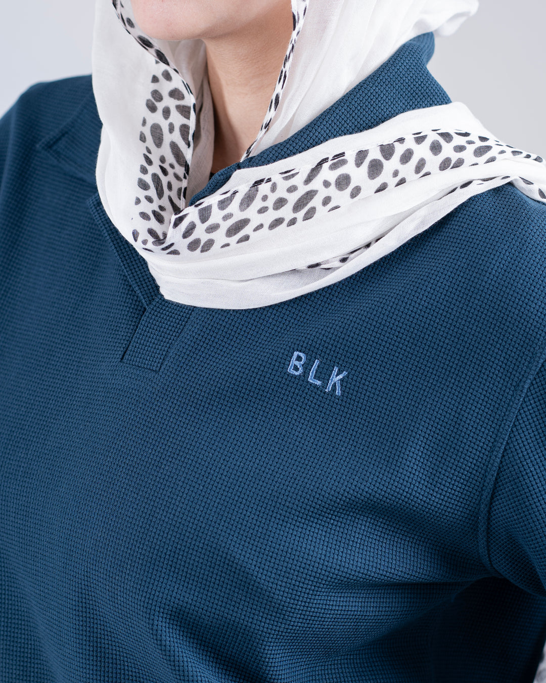 Biscuit Collar Tee – Petroleum