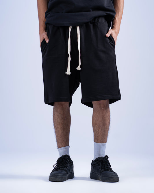 Essential Melton Shorts – Black