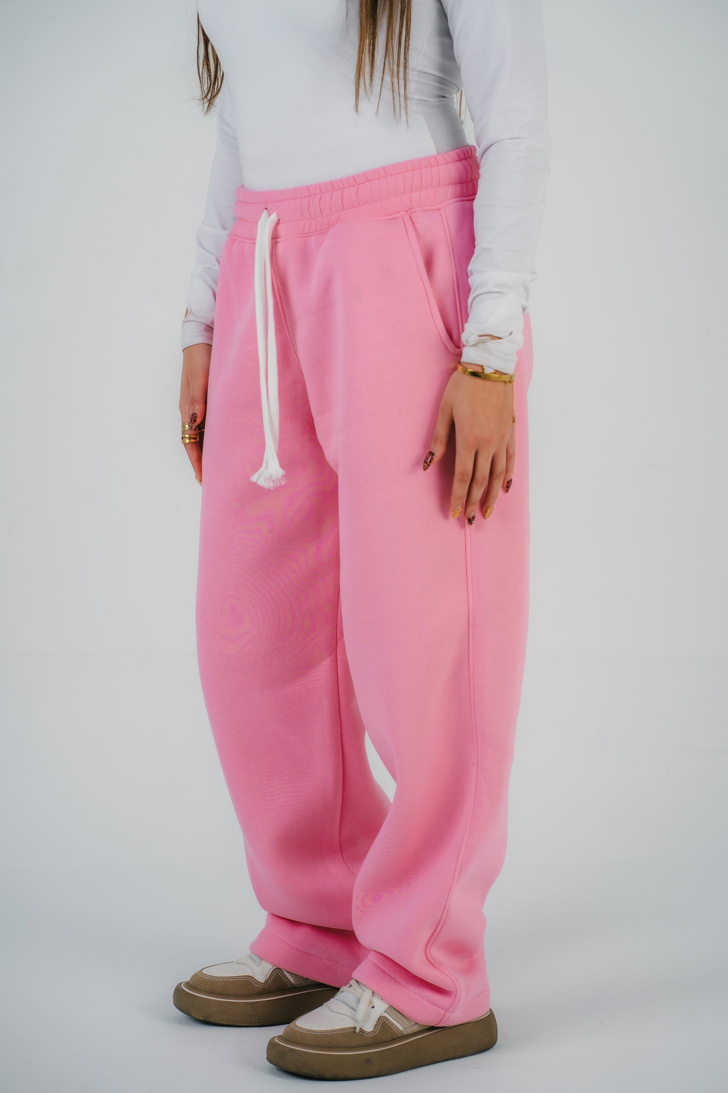 Pink Wide Leg Milton Pants