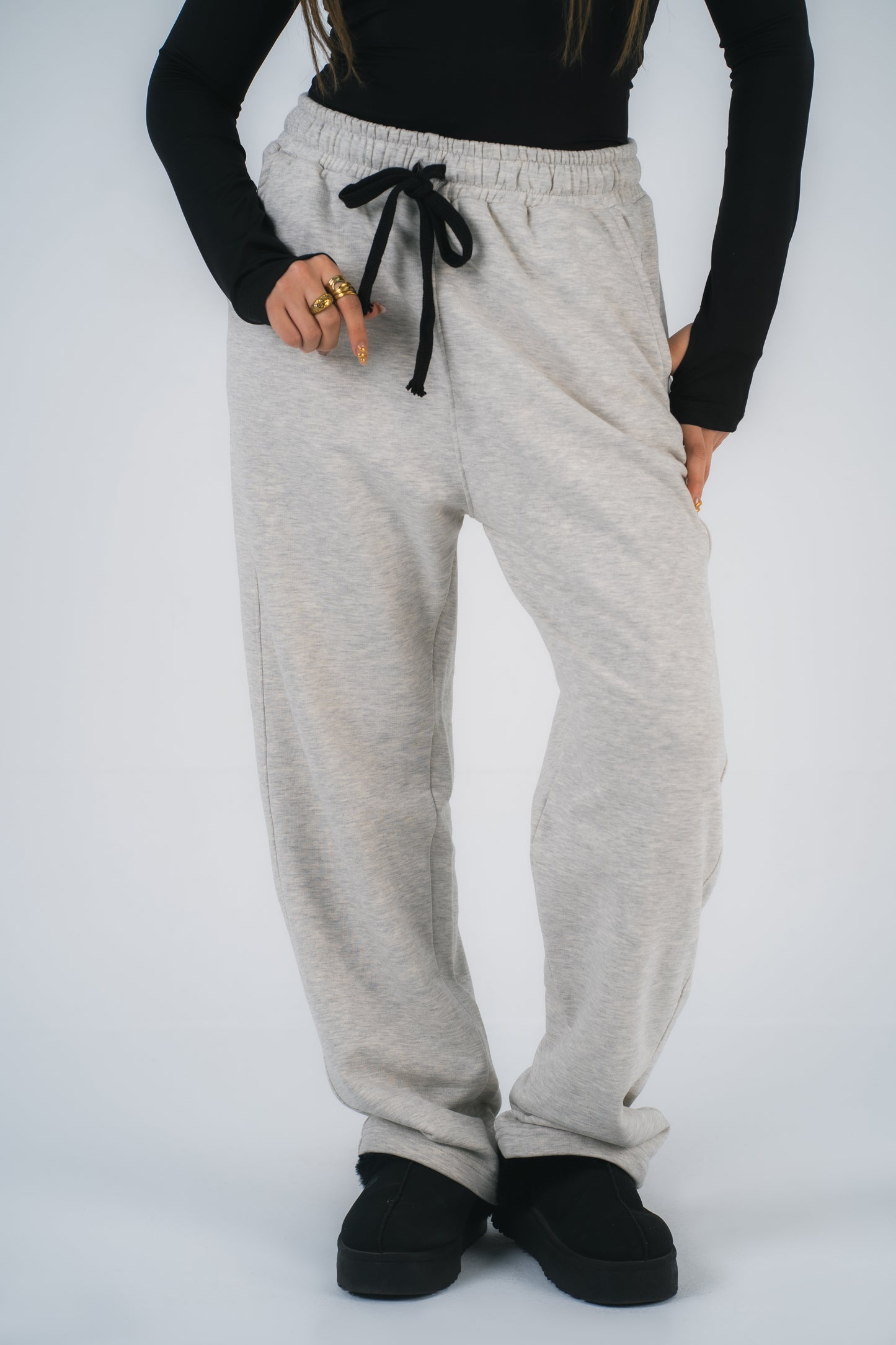 Silver Wide Leg Milton Pants