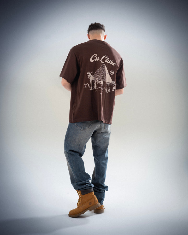 Wash Brown Culture T-shirt
