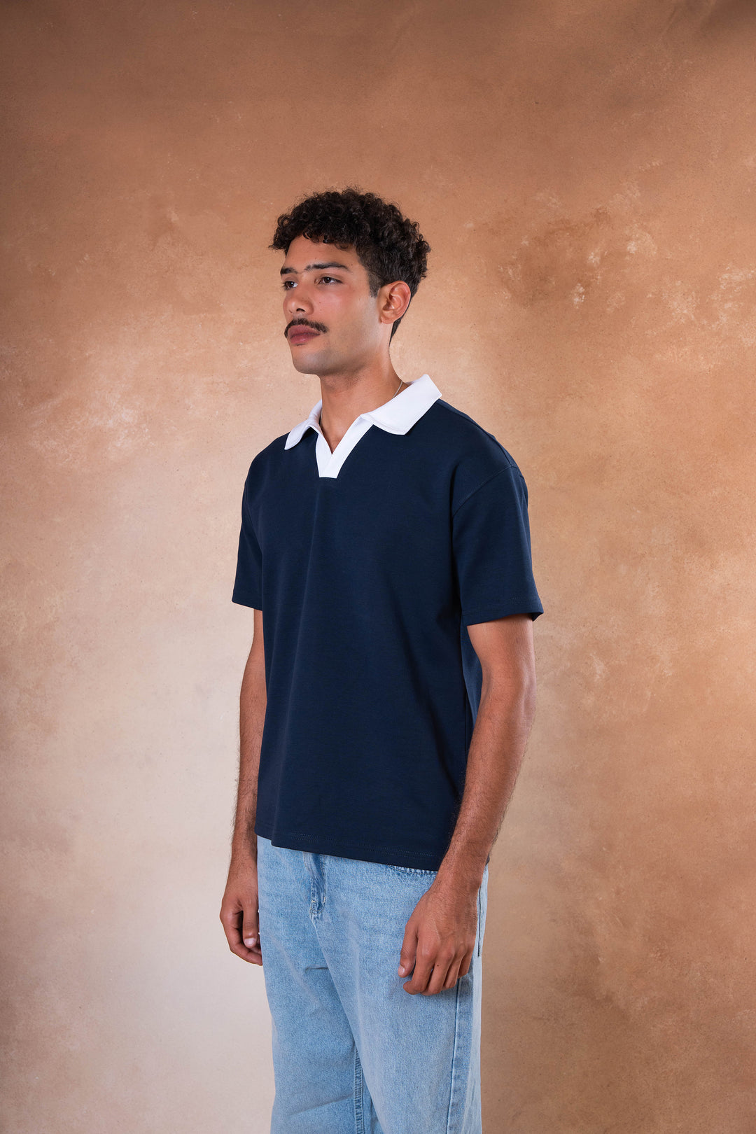 Contrast Polo - Navy