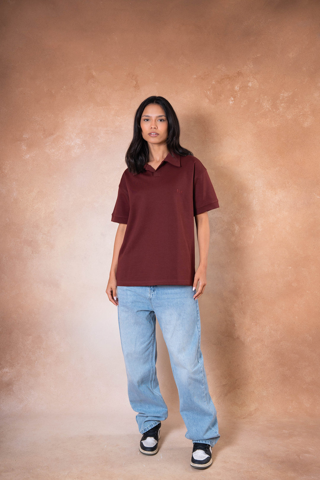 Polo Tee - Burgandy