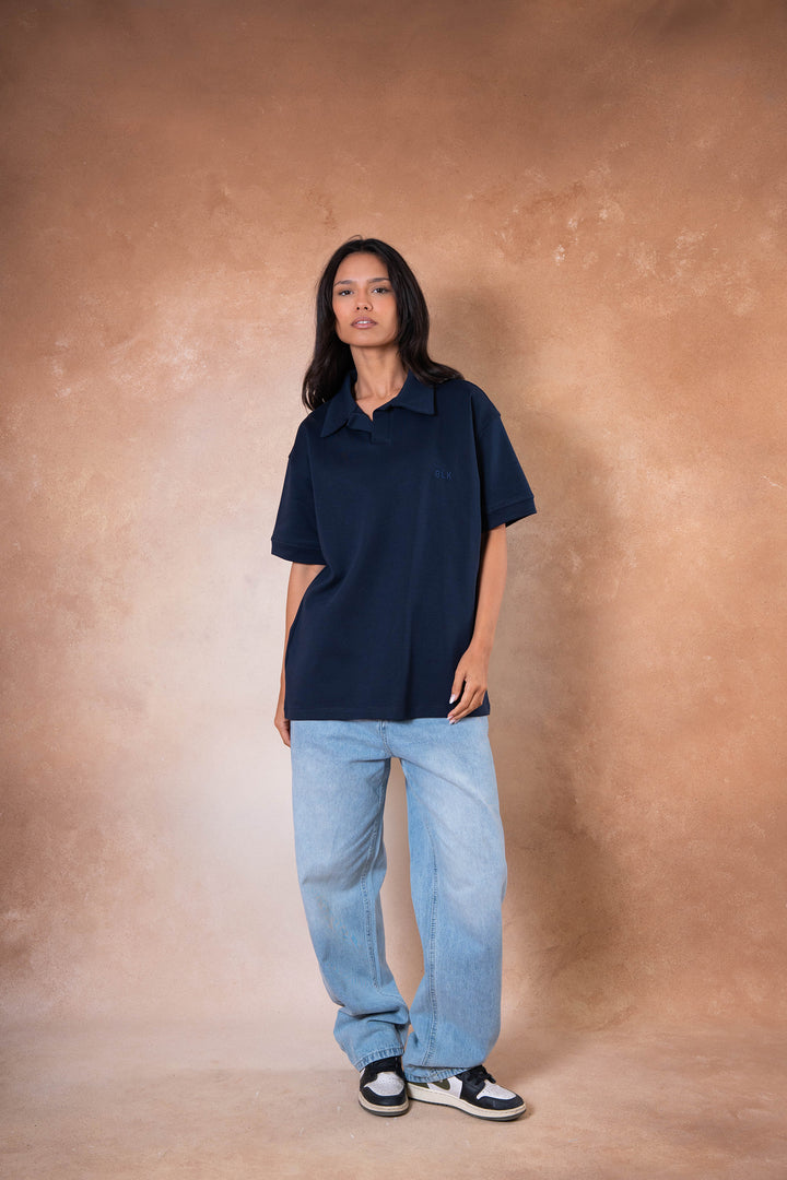Polo Tee - Navy