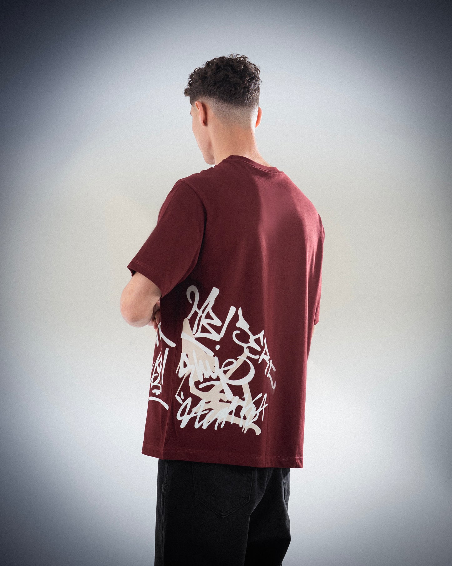 Burgandy Side T-shirt