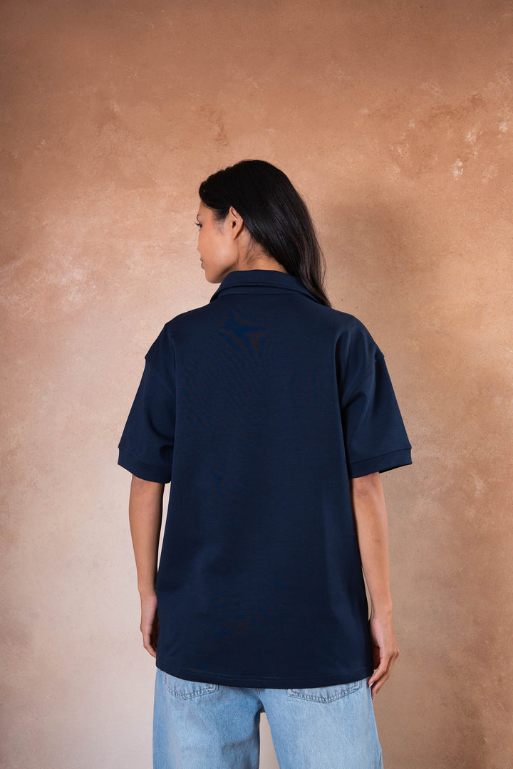Polo Tee - Navy