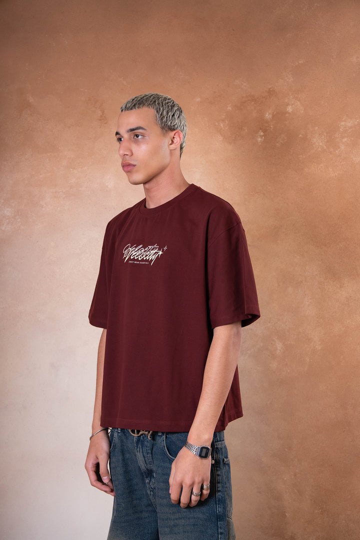 Velocity Tee - Burgandy