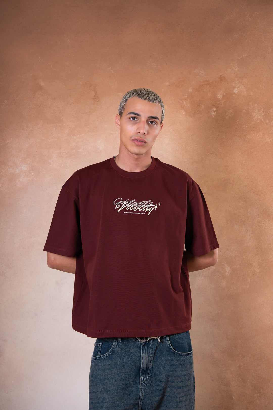 Velocity Tee - Burgandy