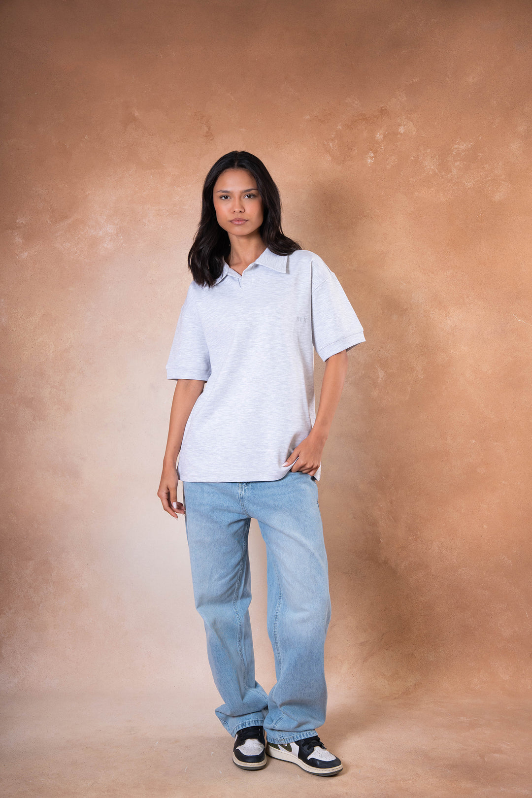 Polo Tee - Light Gray