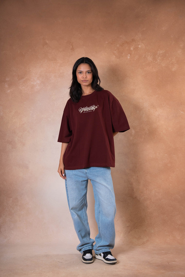 Velocity Tee - Burgandy
