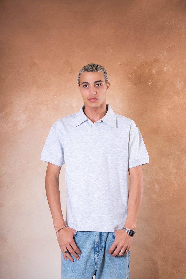 Polo Tee - Light Gray