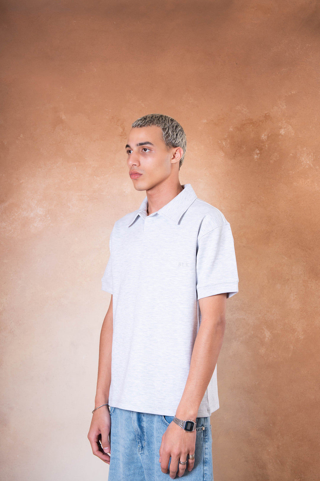 Polo Tee - Light Gray