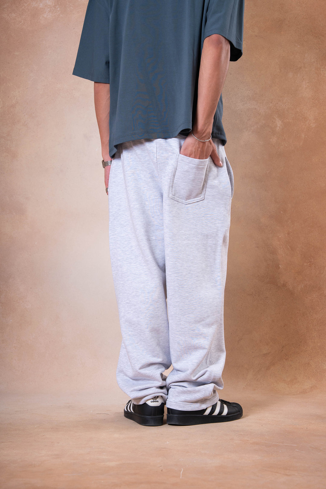 Box Fit Sweatpants - Light Gray