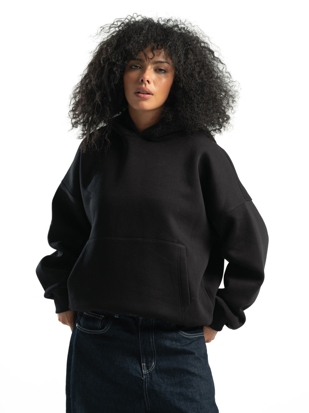 Box Fit Hoodie - Black