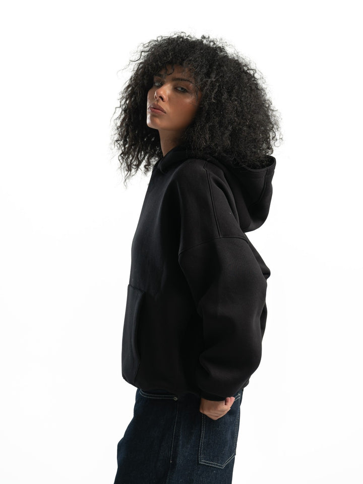 Box Fit Hoodie - Black