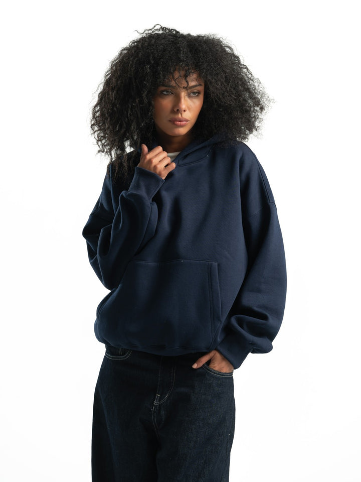 Box Fit Hoodie - Navy