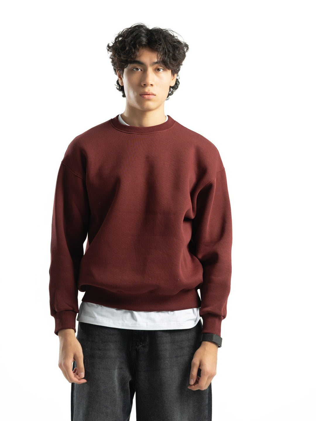 Basic Crewneck – Burgundy