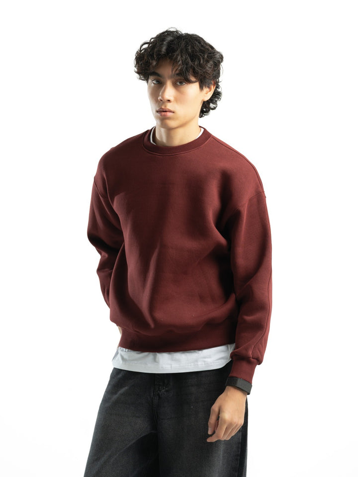 Basic Crewneck – Burgundy